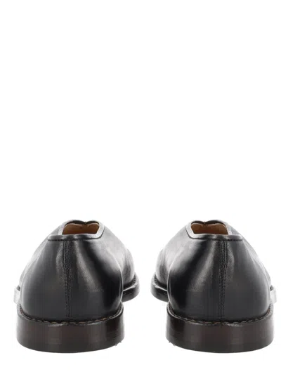 Lemaire 20mm Square-toe Piped Leather Loafers In Brown