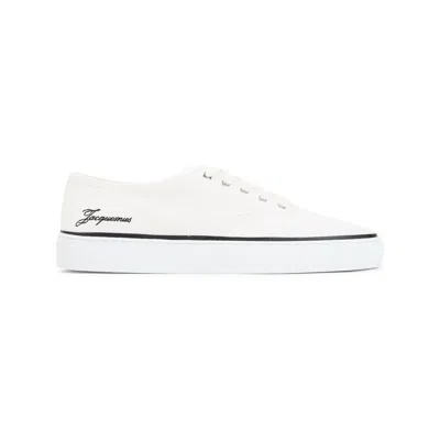 Jacquemus Les Fefe Low Top Sneakers Rubber Sole In White