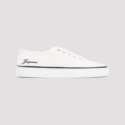 Jacquemus Les Fefe Low Top Sneakers Rubber Sole In White