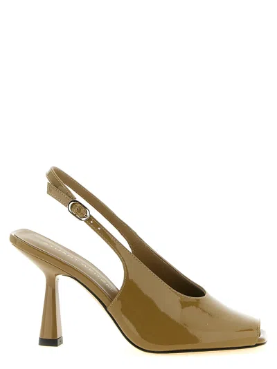 Stuart Weitzman Val Peep-toe Slingback Pumps In Green