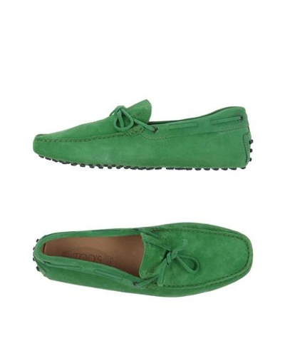 Tod's Loafers In Light Green