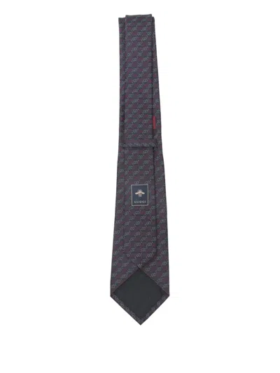 Gucci Pattern Tie In Orange