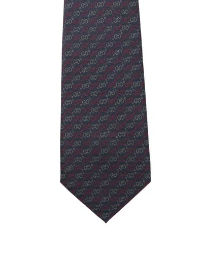 Gucci Pattern Tie In Orange