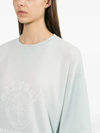 Halfboy Double Sleeves T-shirt In Blue
