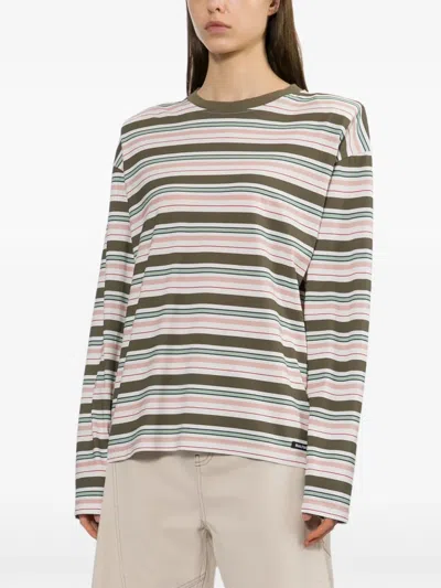 Halfboy Stripes Long Sleeves T-shirt In Multi