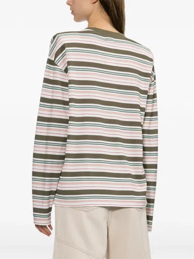 Halfboy Stripes Long Sleeves T-shirt In Multi