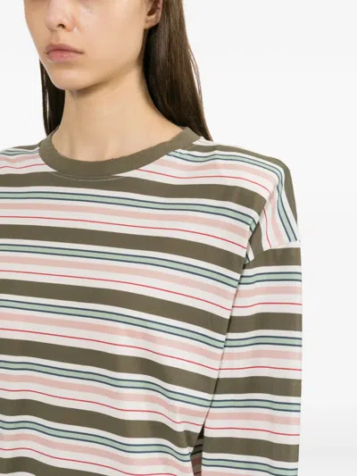 Halfboy Stripes Long Sleeves T-shirt In Multi