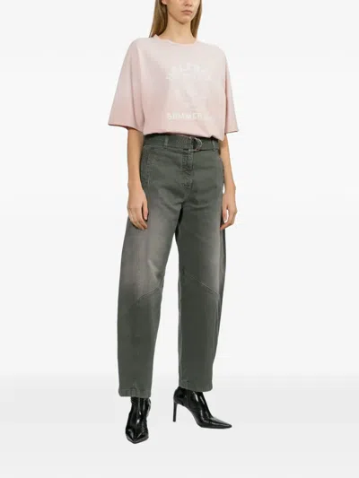 Halfboy Graphic-print Distressed T-shirt In Pink