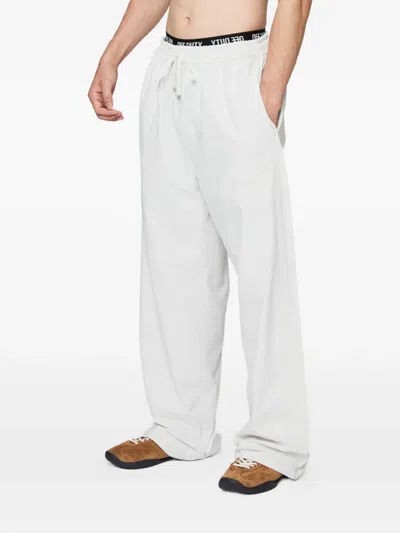 Off Duty Drawstring Chad Trousers In White