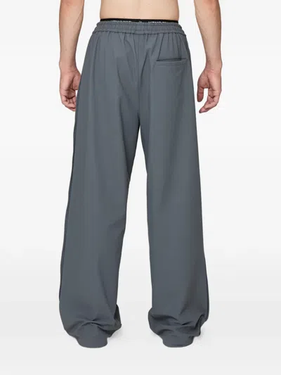 Off Duty Drawstring Chad Trousers In Blue