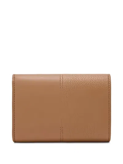 Loewe Textured Panel Wallet In Neutral