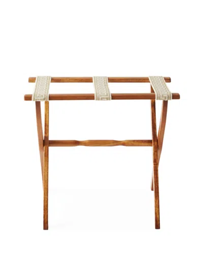 Gate House Furniture Greek Key Straps Luggage Rack | ModeSens
