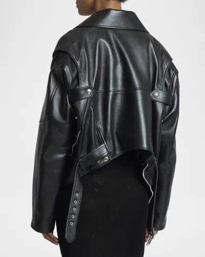 Givenchy Back-to-front Biker Jacket In Leather In Black