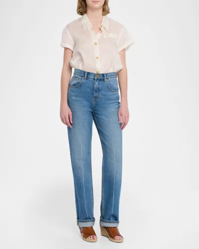 Tory Burch Turnlock Espadrille Slingback Platform Wedge Sandal In Brown