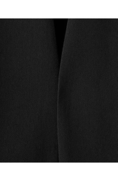 Mango Selection Collarless Blazer In Black