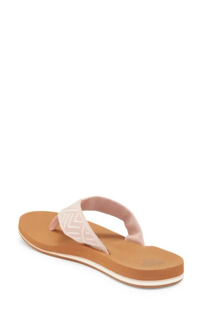 Reef Spring Woven Strap Flip Flop In Pink