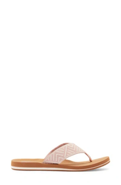 Reef Spring Woven Strap Flip Flop In Pink