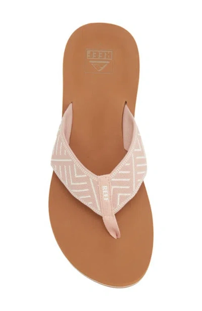 Reef Spring Woven Strap Flip Flop In Pink