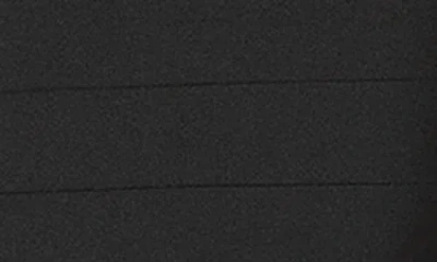 Bebe Luxe Bandage Square Neck Midi Dress In Black