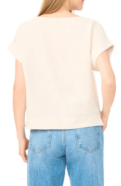 Halogen ® Stitch Cuff Top In Neutral