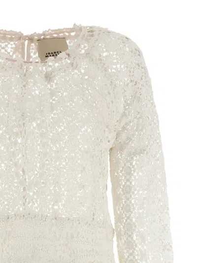 Isabel Marant Hizene Cotton-guipure Lace Mini Dress In Neutral