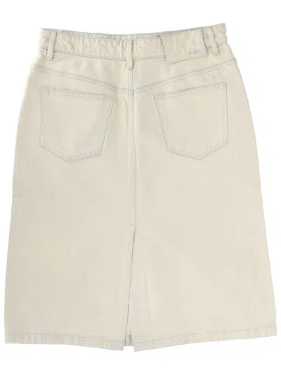 Apc A. P.c. Eco-friendly Cotton Mini Skirt In White