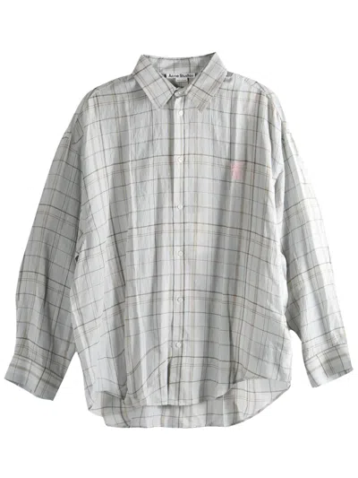 Acne Studios Long-sleeved Shirt In White