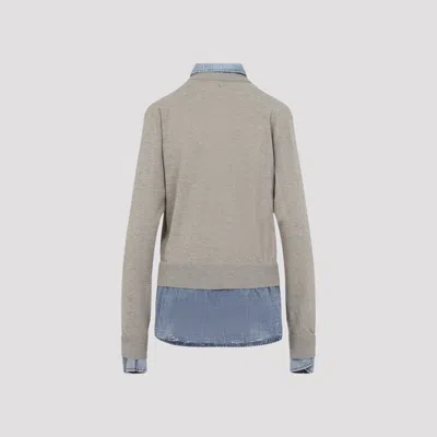 Acne Studios Beige Wool Sweater In Brown