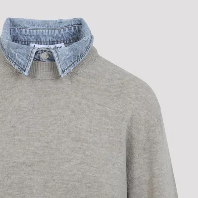 Acne Studios Beige Wool Sweater In Brown
