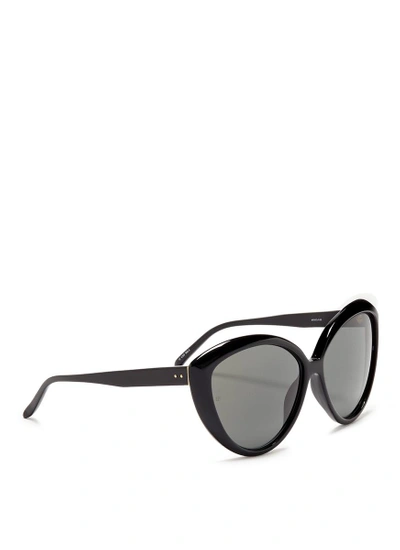 Shop Linda Farrow Acetate Cat Eye Sunglasses