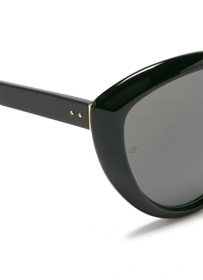 Shop Linda Farrow Acetate Cat Eye Sunglasses