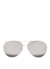 LINDA FARROW Titanium aviator sunglasses