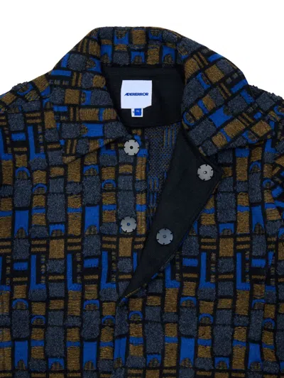 Ader Error Patterned Spread-collar Button-fastening Long-sleeves For Men In Black