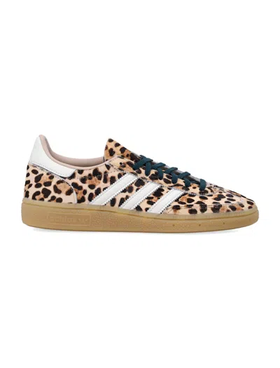 Adidas Originals Handball Spezial Leopard-print Leather Sneakers In Animal Print