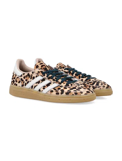 Adidas Originals Handball Spezial Leopard-print Leather Sneakers In Animal Print
