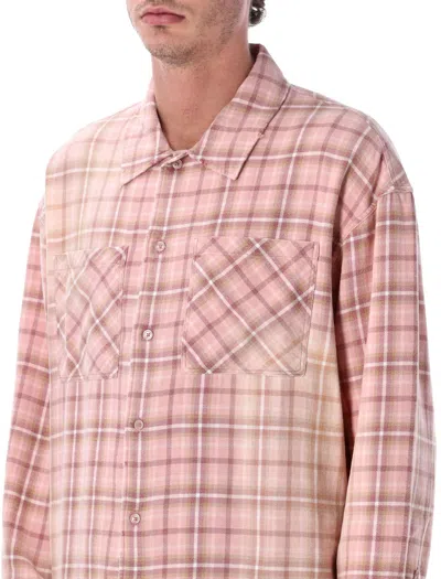 Represent Check Flannel Shirt In Gray