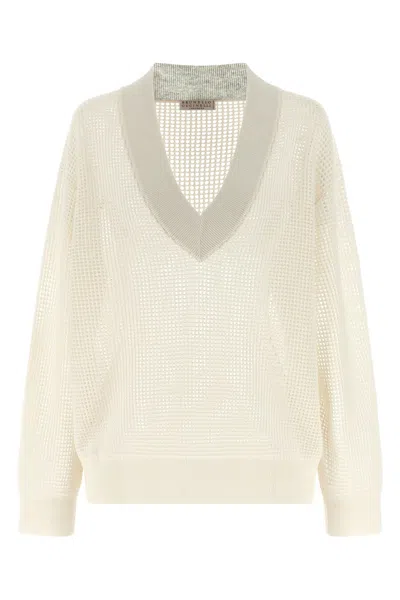 Brunello Cucinelli Net Mesh In White