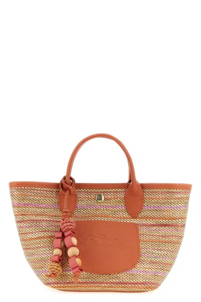 Longchamp Extra Small Le Pliage Panier Rainbow Top Handle Bag In Brown