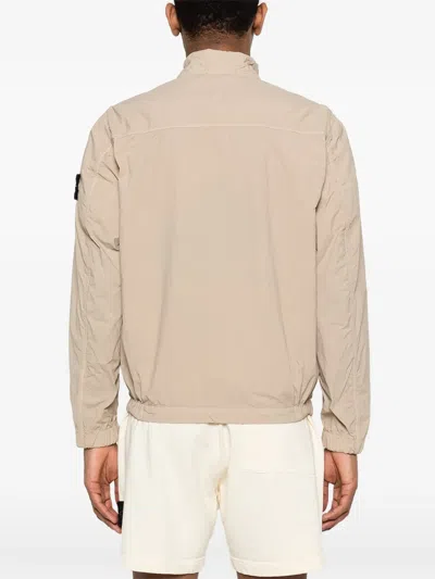 Stone Patch-pocket Jacket In Neutral
