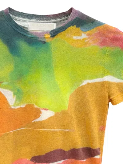 Ulla Johnson Sana Patterned T-shirt In Orange