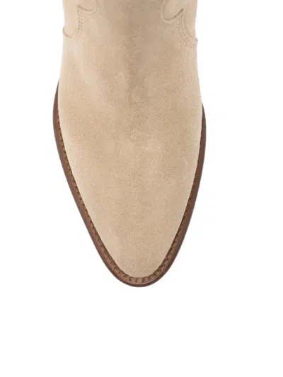 Anna F Leather Boots In Multi