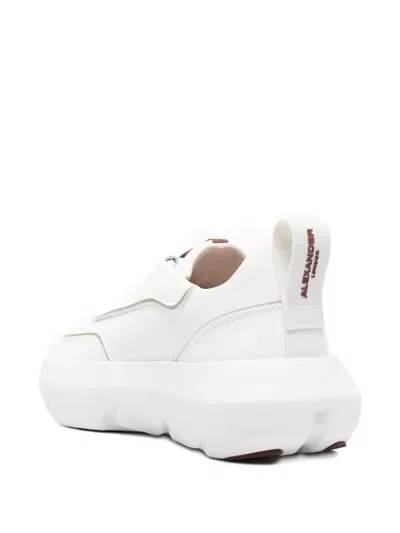 Alexander Smith Eclipse Leather Sneakers In White