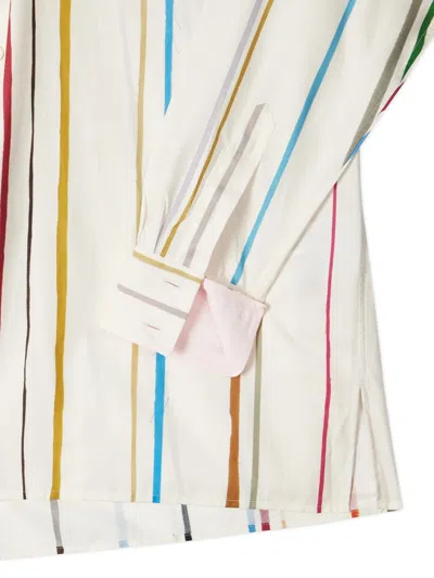 Paul Smith Painted Stripe Shirt In Multi
