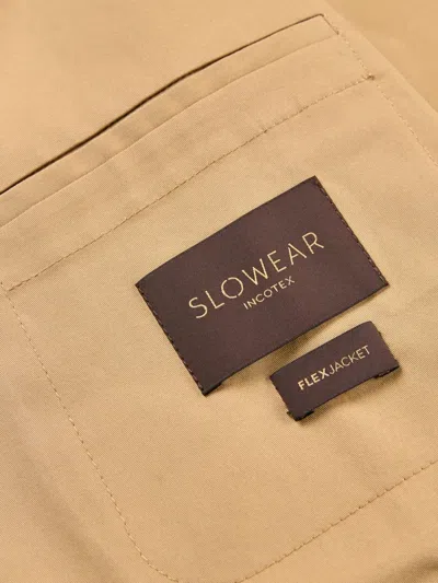 Slowear Button Notched Jacket In Brown