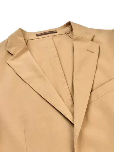 Slowear Button Notched Jacket In Brown