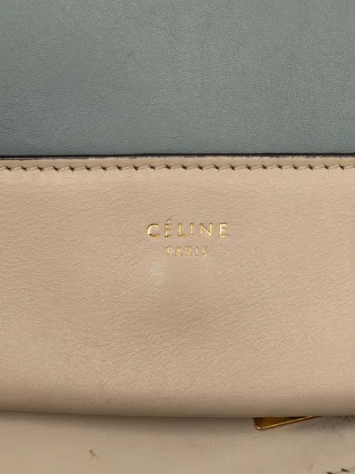 Pre-owned Celine 2018 Leather Frame Shoulder Bag In Blue