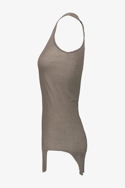 Rick Owens Basic Tank In Gray