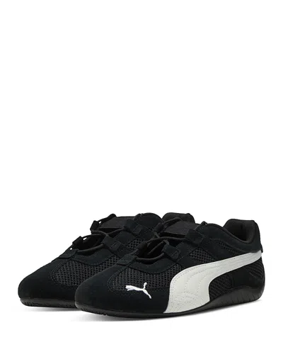 Puma Speecat Og Mesh-panel Slip-on Trainers In Black