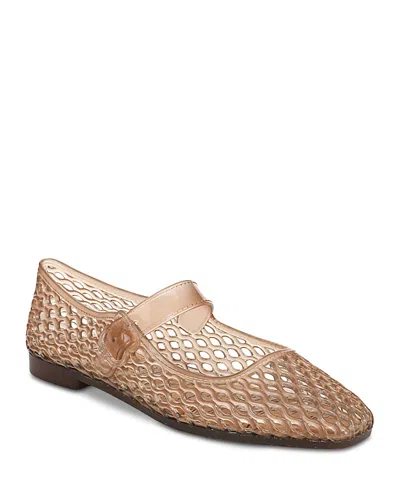 Sam Edelman Michaela Jelly Flats Transparent Brown In Brown