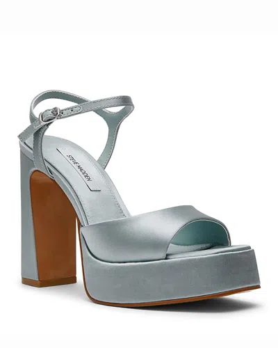 Steve Madden Liandra Platform Heels In Blue